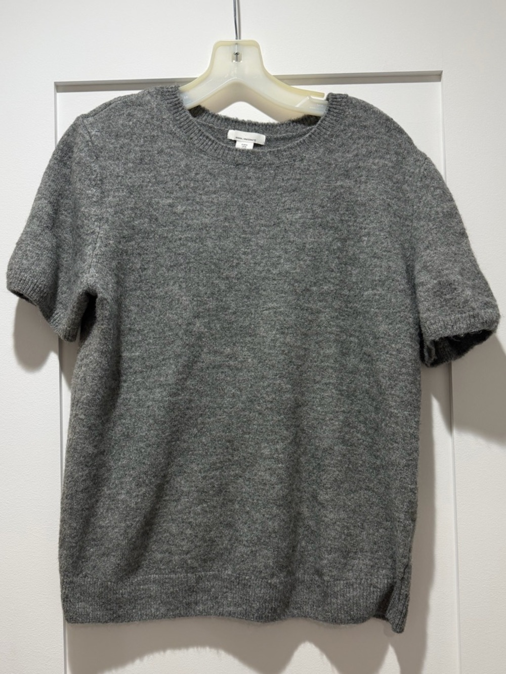 H&M Grey Maternity Short Sleeve Sweater Top